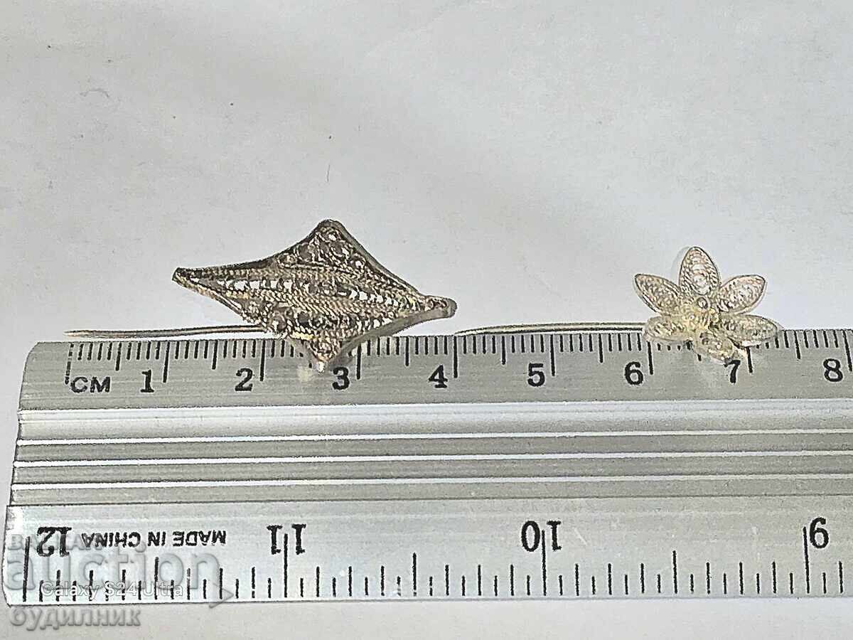 2 Silver Brooches. I'm listing over 100 Auctions. Take a look - 5