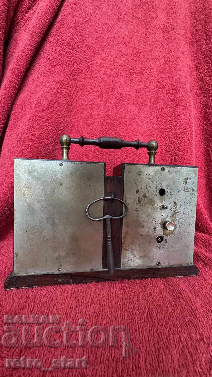 Αντίκα Γαλλικό ρολόι με βαρόμετρο, G. Mager - 6 Αντίκα Γαλλικό ρολόι με βαρόμετρο, G. Mager - 6