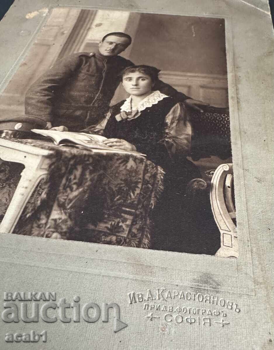 Studio Photography: Soldier with His Beloved with price 19.99 BGN | € 10.22