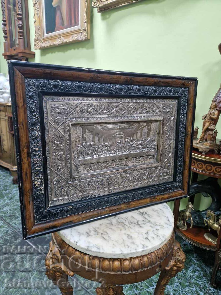 Beautiful Antique Painting Icon The Last Supper - 5