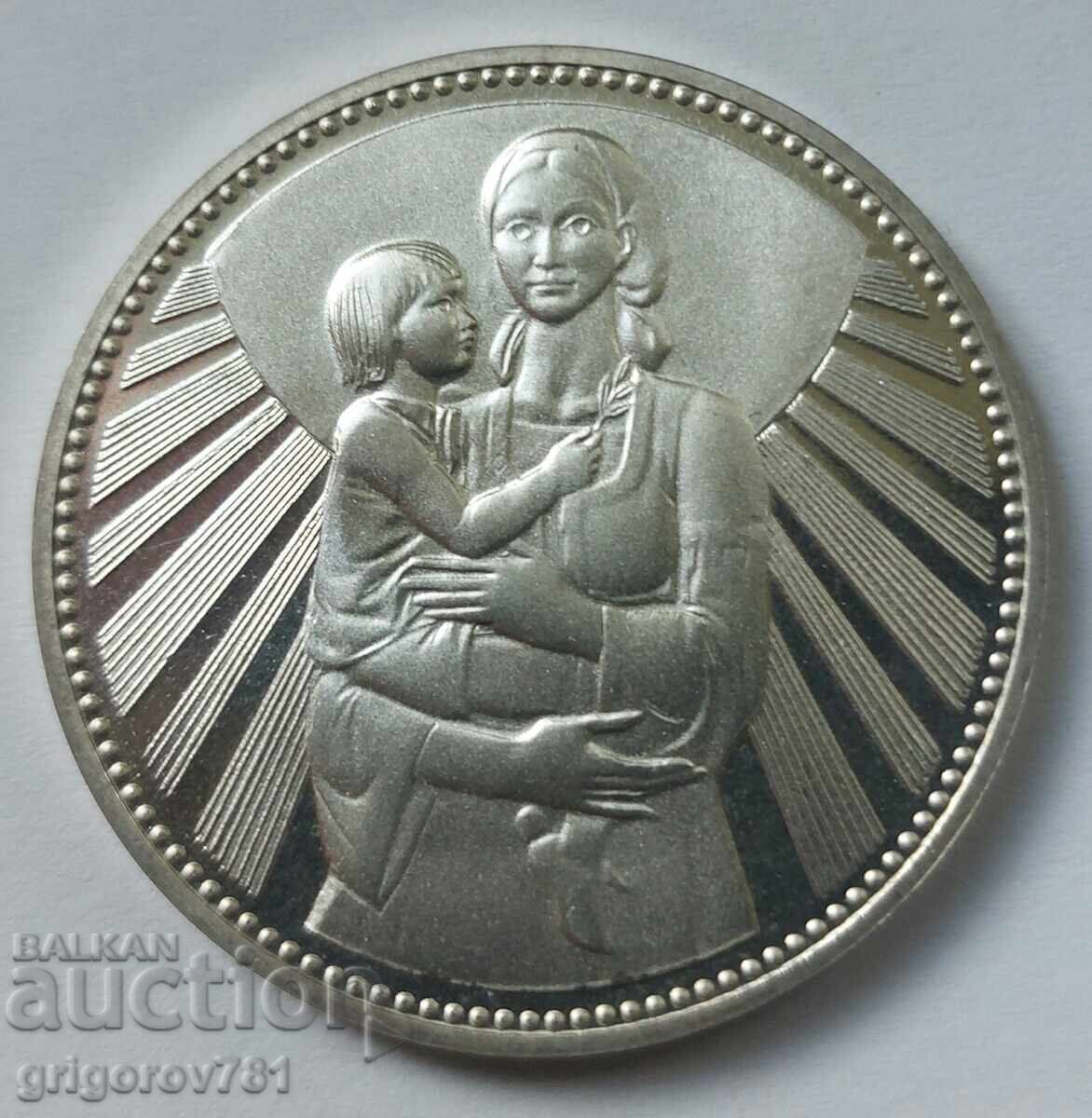 25 leva srebro 1981 Μαίκα με παιδί - ασημένιο νόμισμα 25 leva srebro 1981 Μαίκα με παιδί - ασημένιο νόμισμα