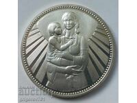 25 leva srebro 1981 Μαίκα με παιδί - ασημένιο νόμισμα