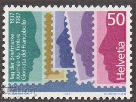 1987. Швейцария. Ден на пощенската марка.