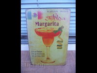 Placă metalică cocktail Margarita lămâie clasic Mexico Acapulco