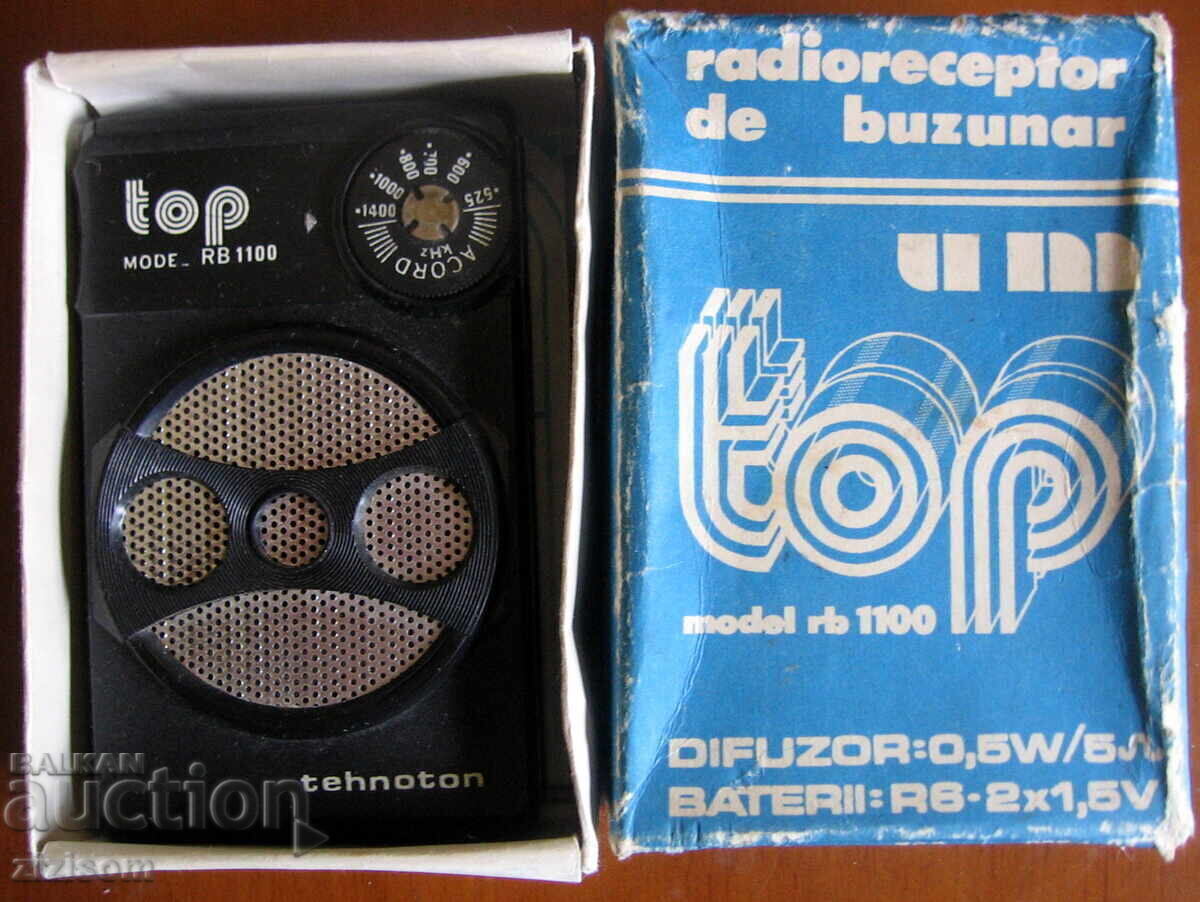 Radio de buzunar TOP model RB 1100 ROMÂNIA