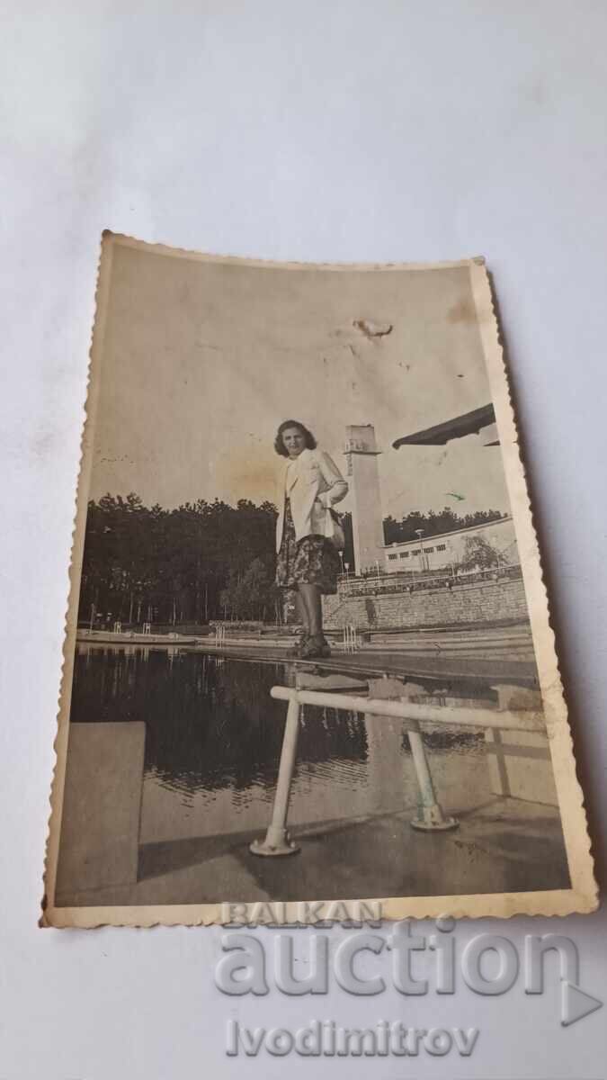 Photo of a Young Girl at a Swimming Pool Photo of a Young Girl at a Swimming Pool