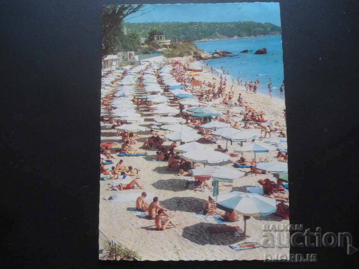 КУРОРТ ДРУЖБА - плажът, Стара картичка КУРОРТ ДРУЖБА - плажът, Стара картичка