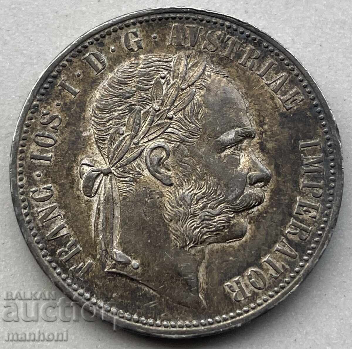 6053 Austro-Hungarian coin 1 Florin from 1878. Silver 12.3g 6053 Austro-Hungarian coin 1 Florin from 1878. Silver 12.3g