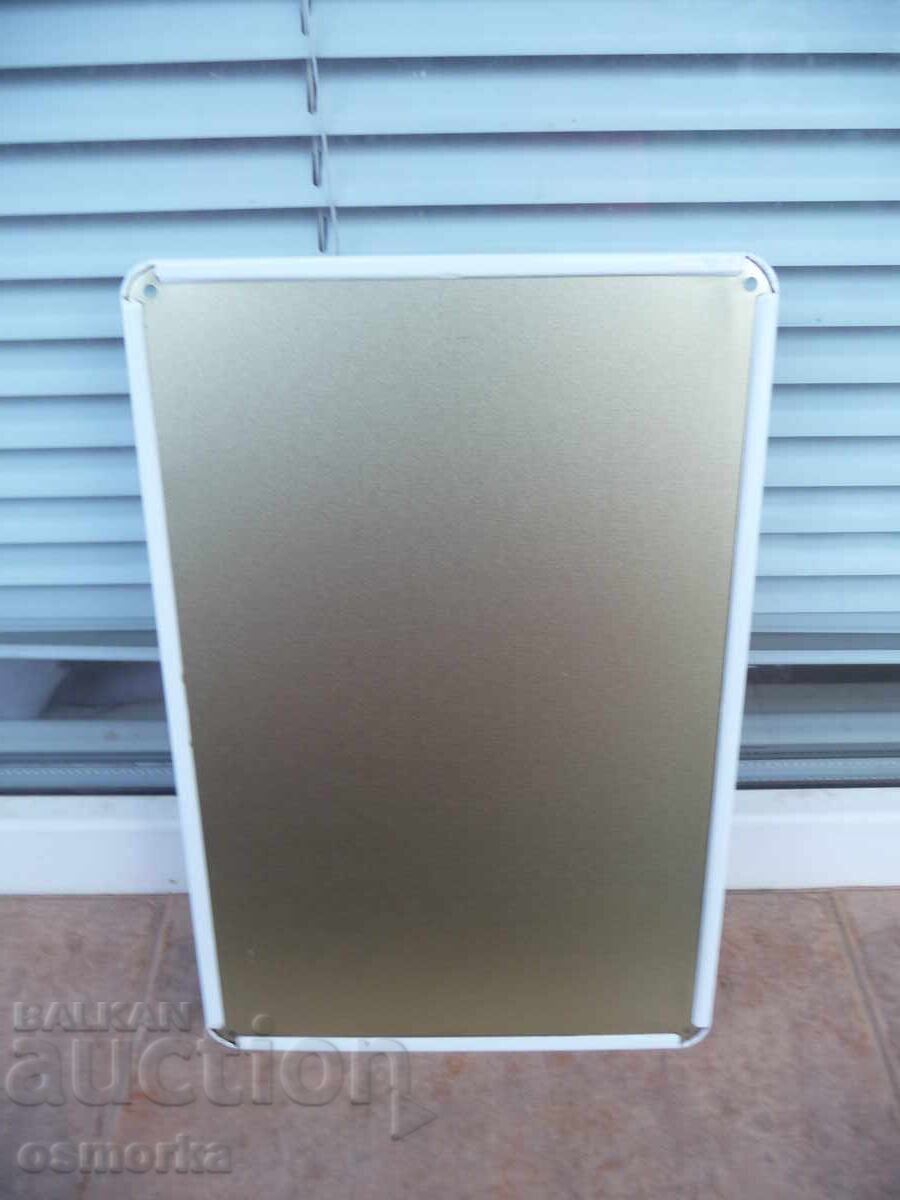 Δημοπρασία Μεταλλική πινακίδα κοκτέιλ Μαρτίνι ελιά τζιν βότκα βερμούτ σέικερ