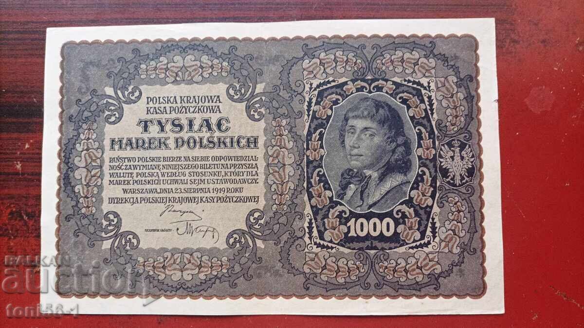 Poland 1000 Mark 1919 Poland 1000 Mark 1919