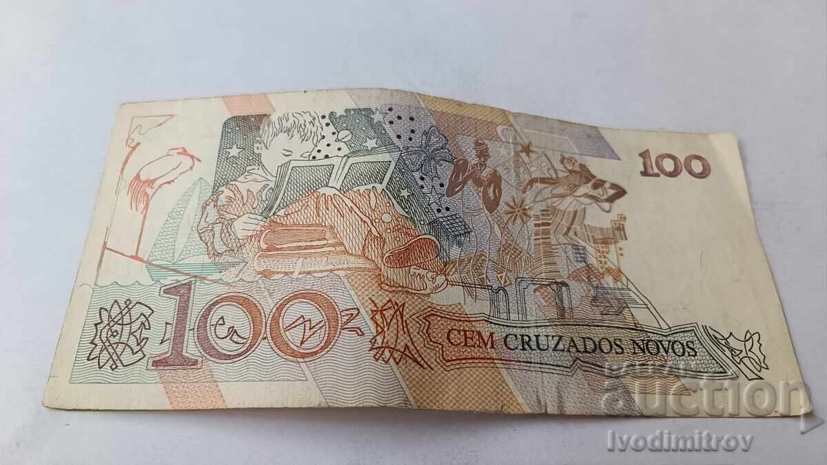 Βραζιλία 100 νέα κρουζέιρο με τιμή 3.65 BGN | € 1.87