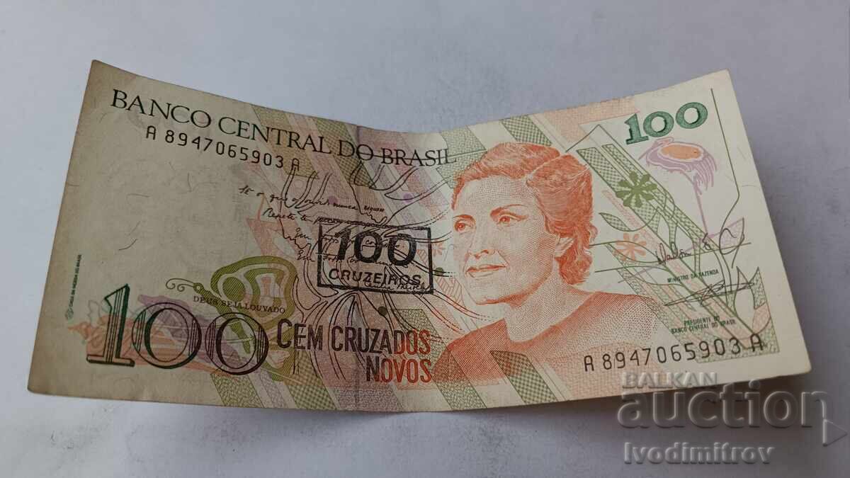 Βραζιλία 100 νέα κρουζέιρο Βραζιλία 100 νέα κρουζέιρο