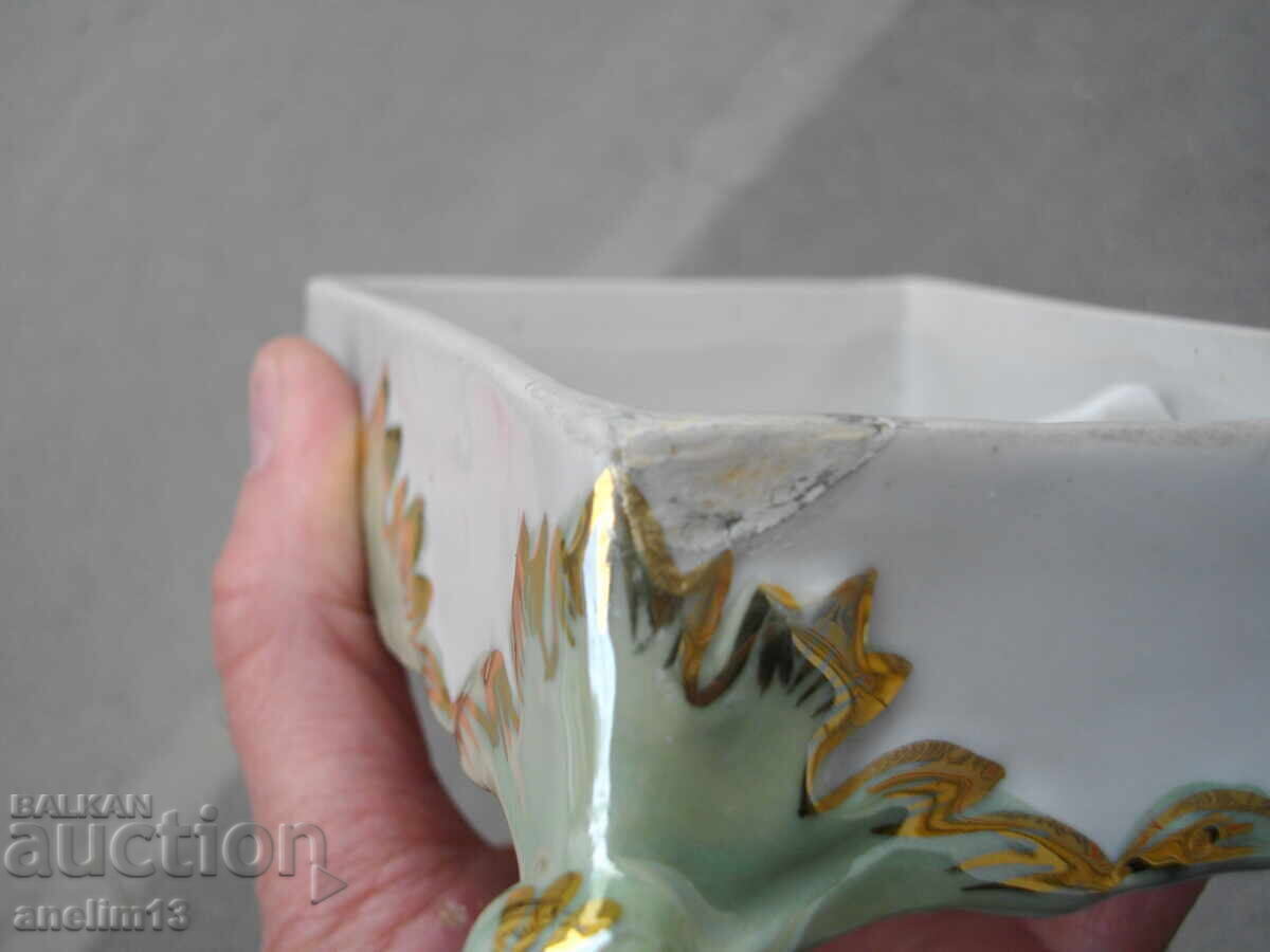 OLD BULGARIAN PORCELAIN BOX FOR CARDS OR JEWELRY SIP - 6 OLD BULGARIAN PORCELAIN BOX FOR CARDS OR JEWELRY SIP - 6