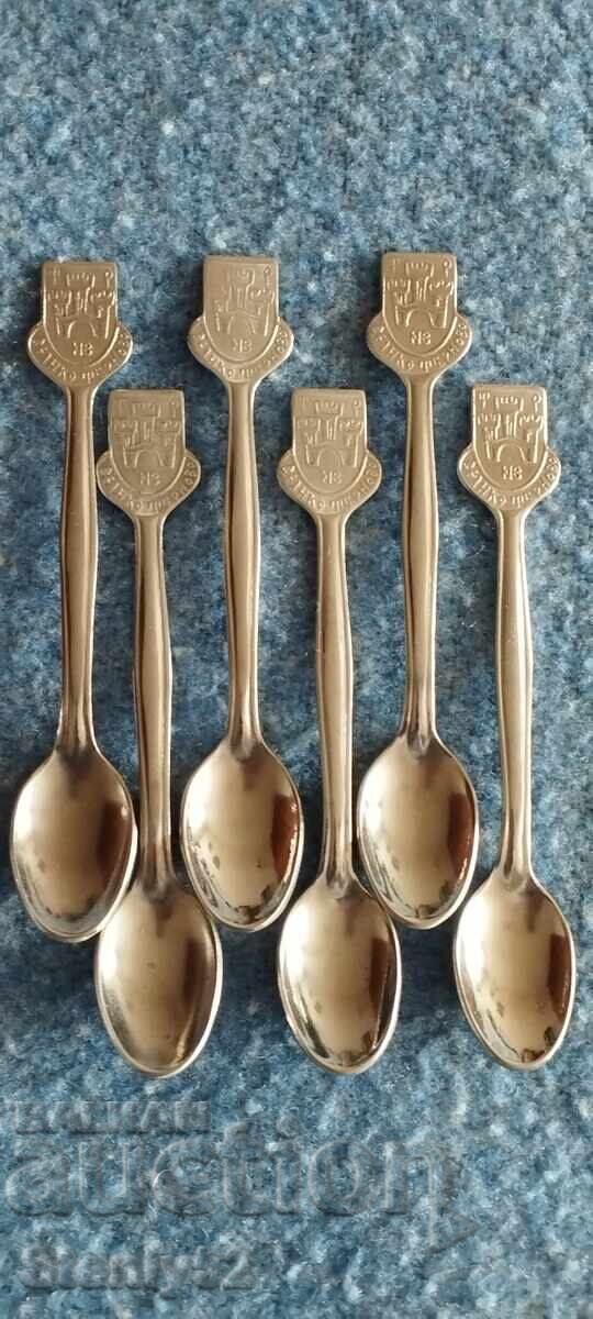 Κουταλάκια τσαγιού, καφέ από δρεπάνι και σφυρί Βελίκο Τύρνοβο