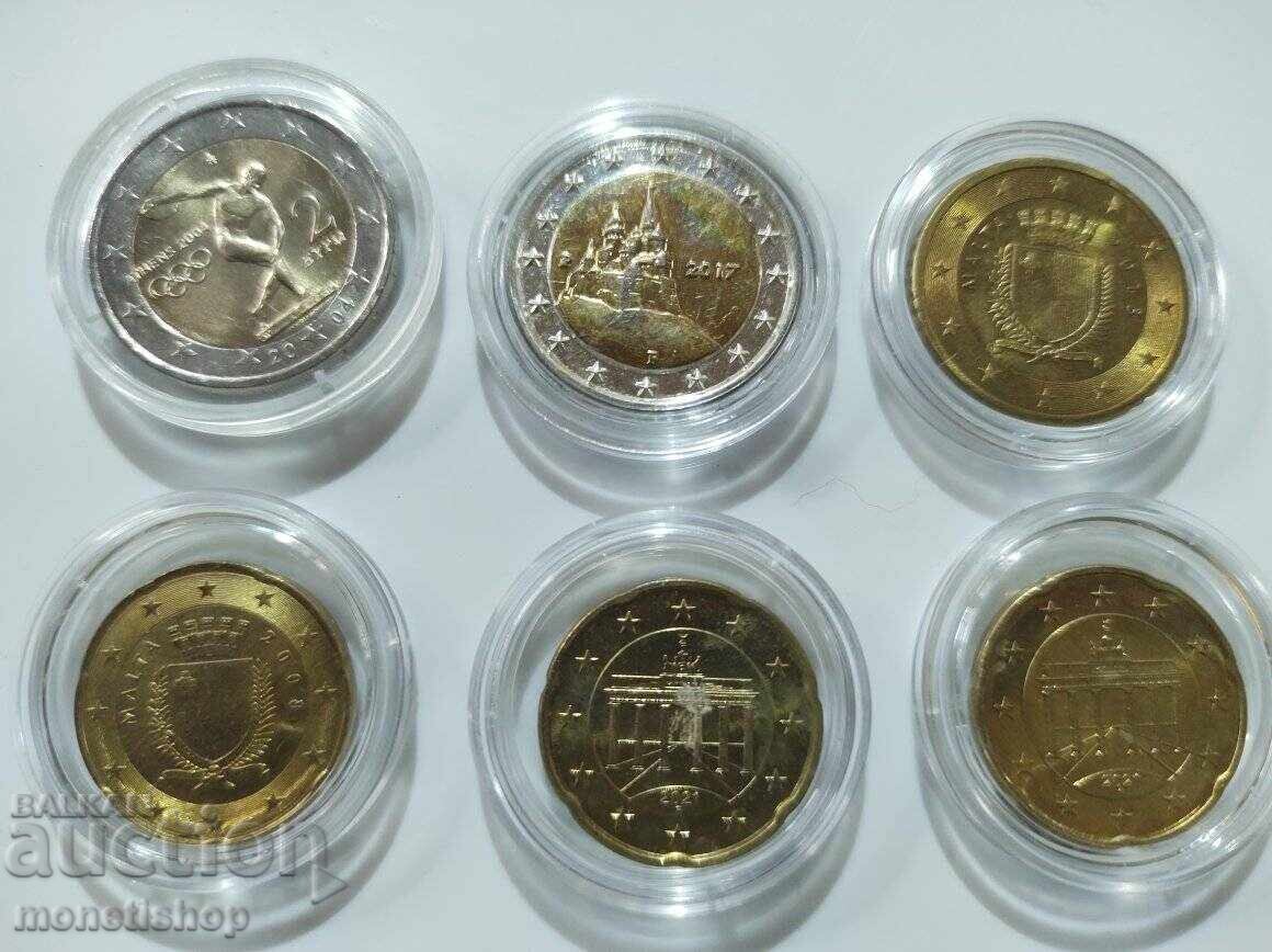 Euro coins UNC with price 25.00 BGN | € 12.78