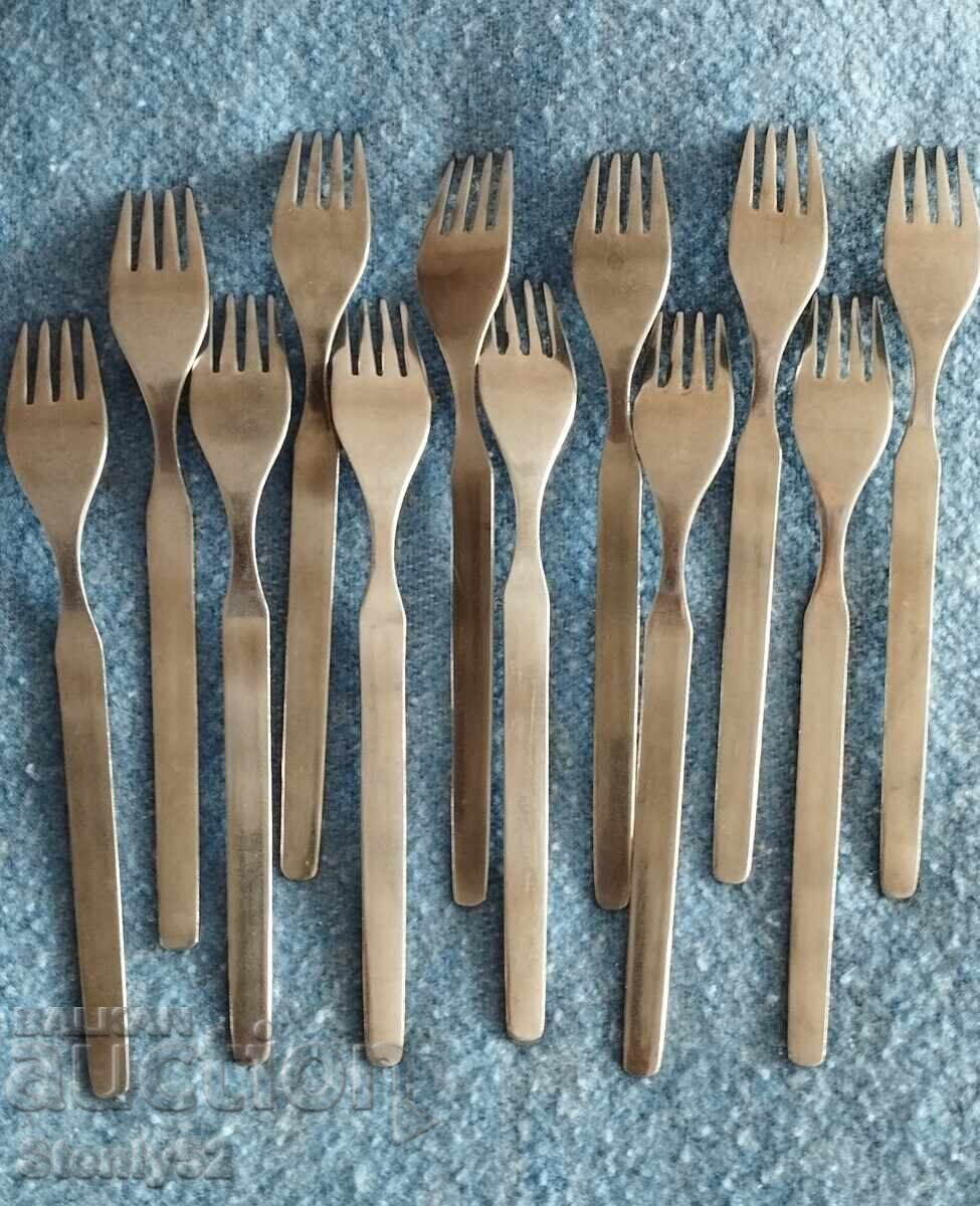 12 forks 19.5 cm stainless steel with price 36.00 BGN | € 18.41