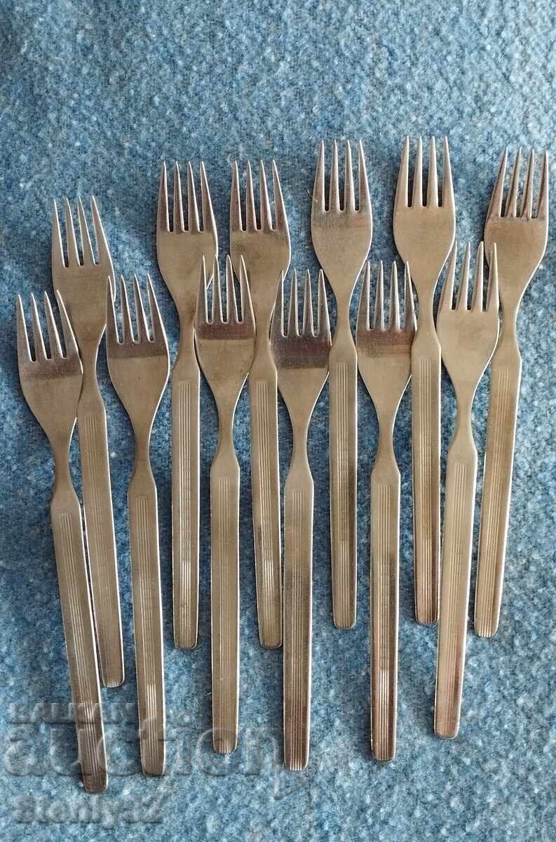 12 forks 19.5 cm stainless steel