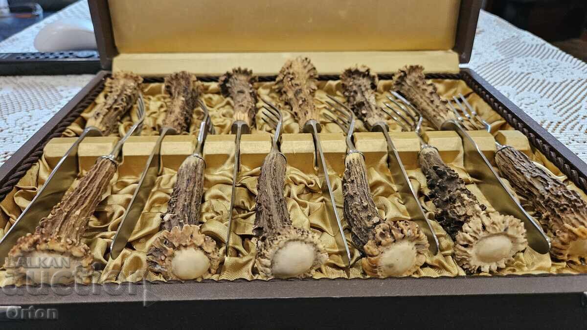 Vintage German Hunting Utensil Set - 6