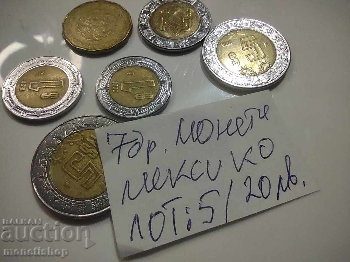 7 buc. Monede Mexic cu preț 20.00 BGN | € 10.23 7 buc. Monede Mexic cu preț 20.00 BGN | € 10.23