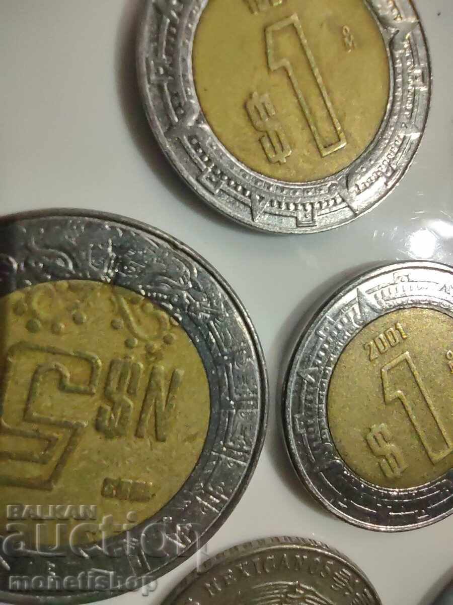 Livrarea 7 buc. Monede Mexic Livrarea 7 buc. Monede Mexic