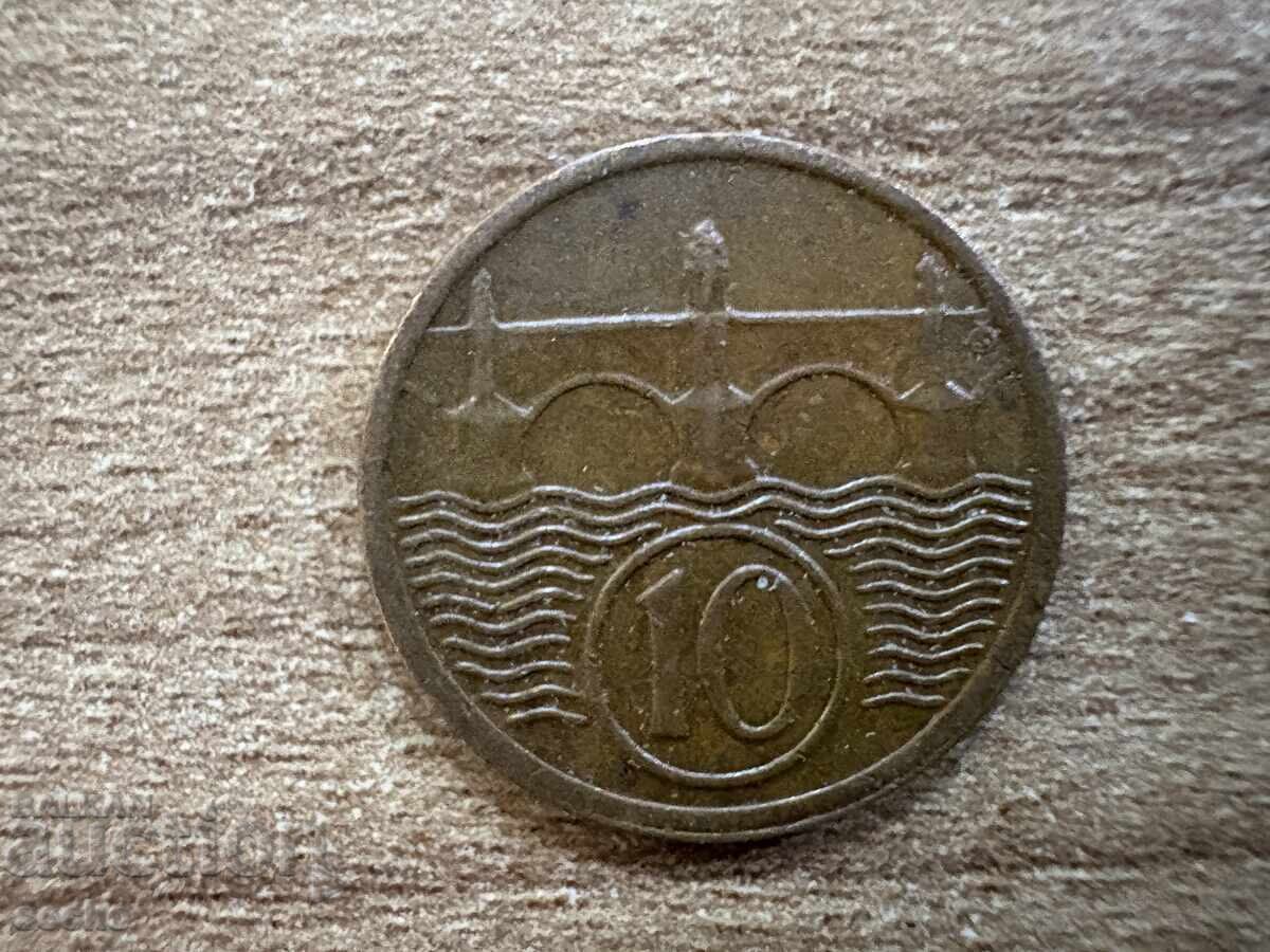 Cehoslovacia - 10 hellers (1925) Cehoslovacia - 10 hellers (1925)