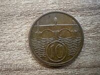 Чехословакия - 10 хелера (1925)