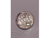 1 κορώνα στέμμα Ηνωμένου Βασιλείου 1890 ασημένιο