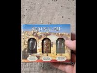 Suvenir de la Ierusalim/ ulei, pământ și apă sfințită din r. Iordan