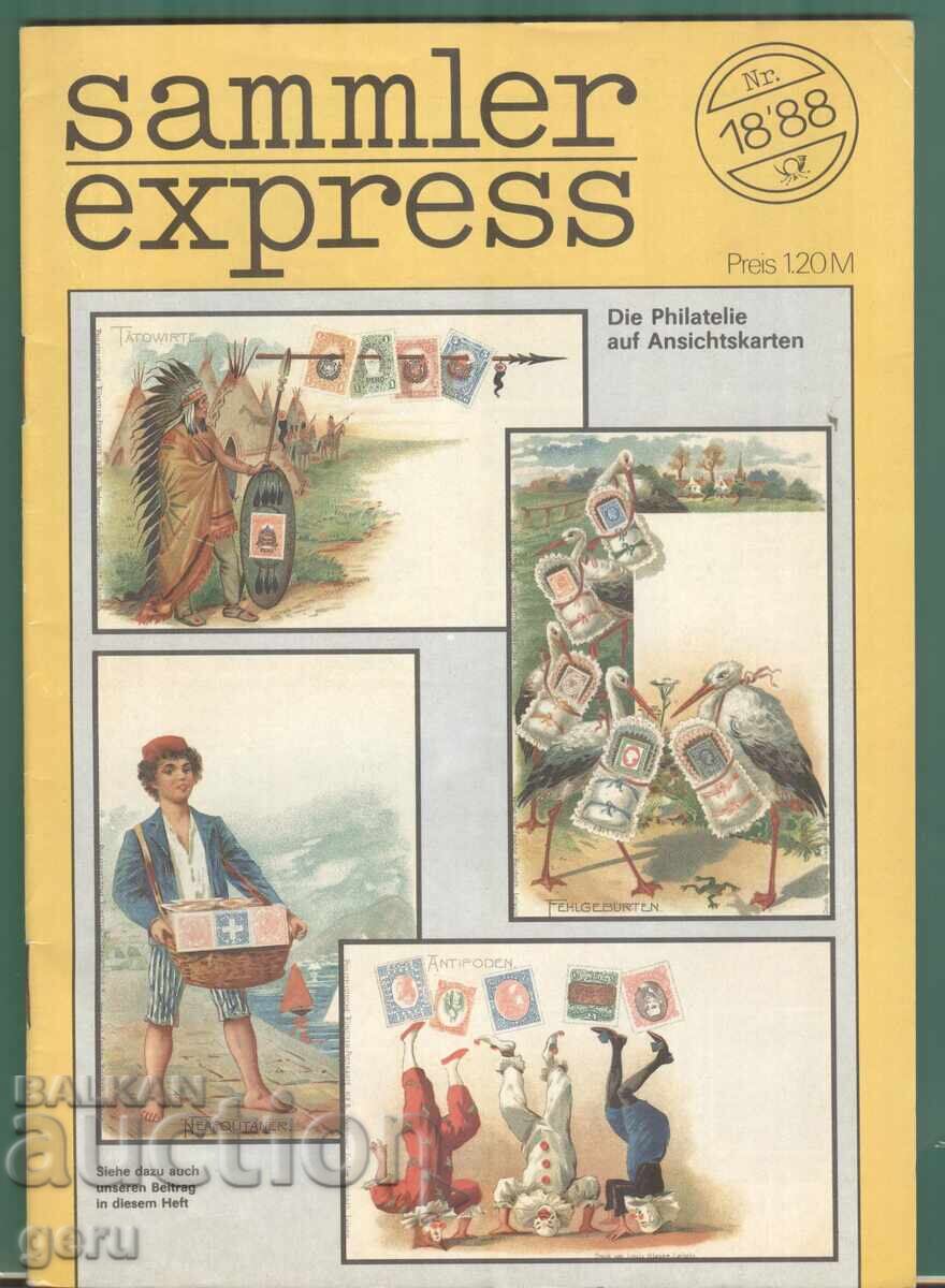 Philatelic magazine Sammler Express GDR fj4 Philatelic magazine Sammler Express GDR fj4