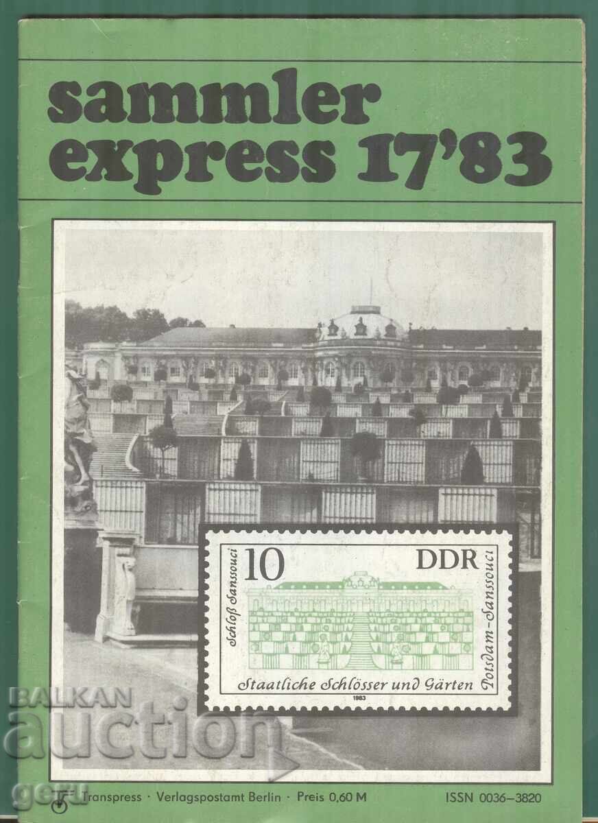 Philatelic magazine Sammler Express GDR fj4