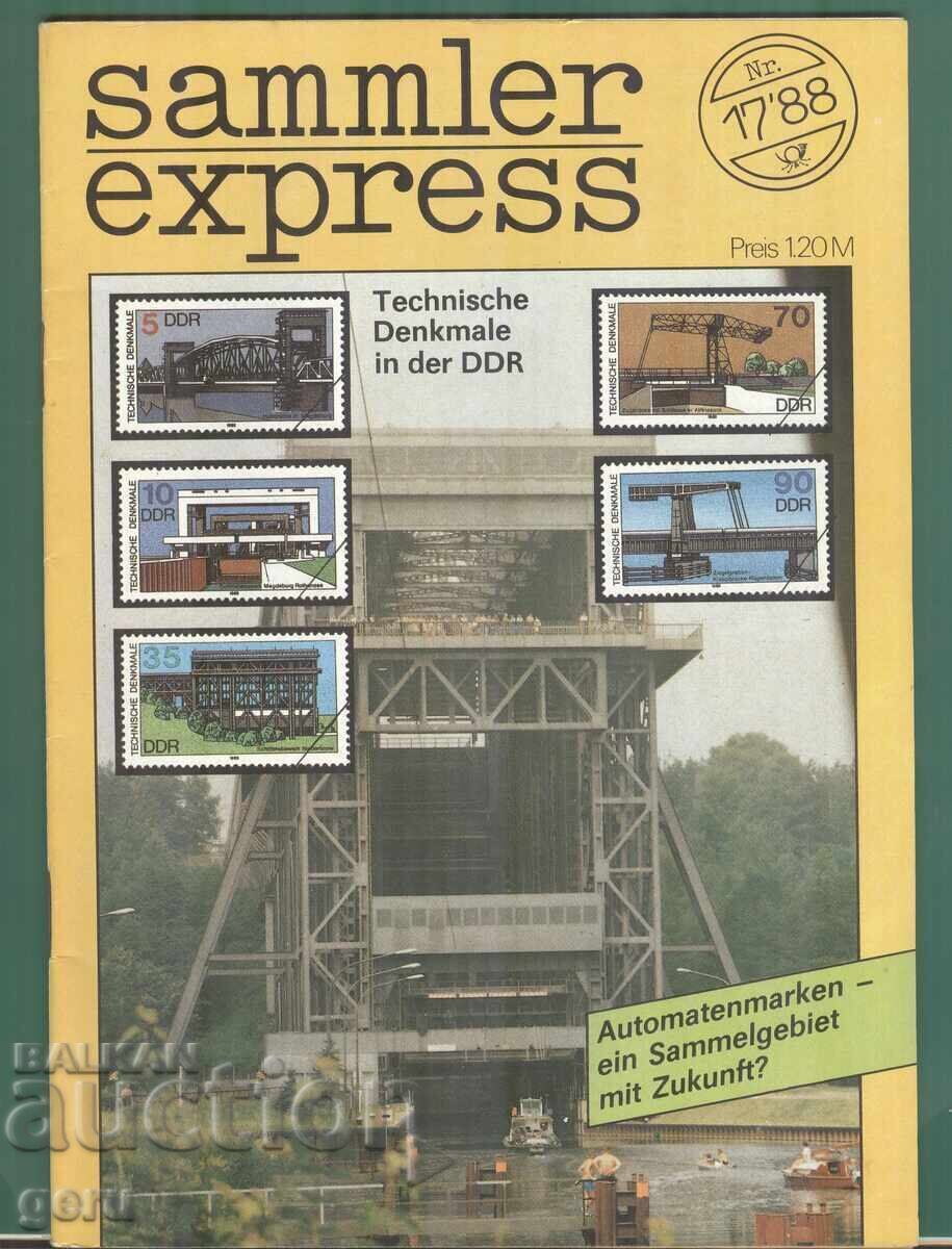 ФИЛАТЕЛНО списание Sammler Еxpress        ГДР   fj4