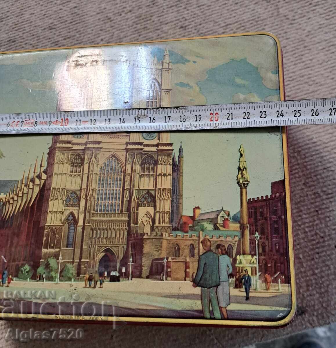 Μεγάλο παλιό μεταλλικό κουτί 1950 - 5