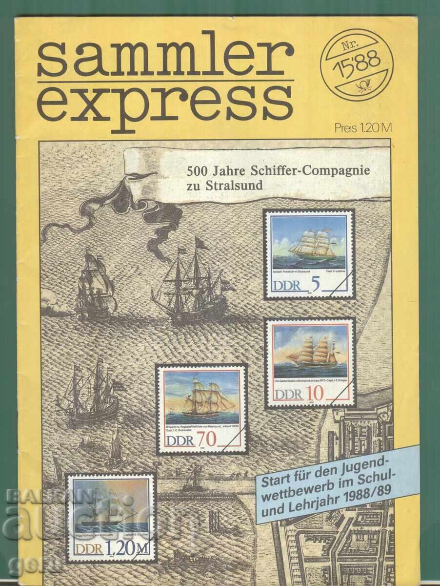 Philatelic magazine Sammler Express GDR fj4
