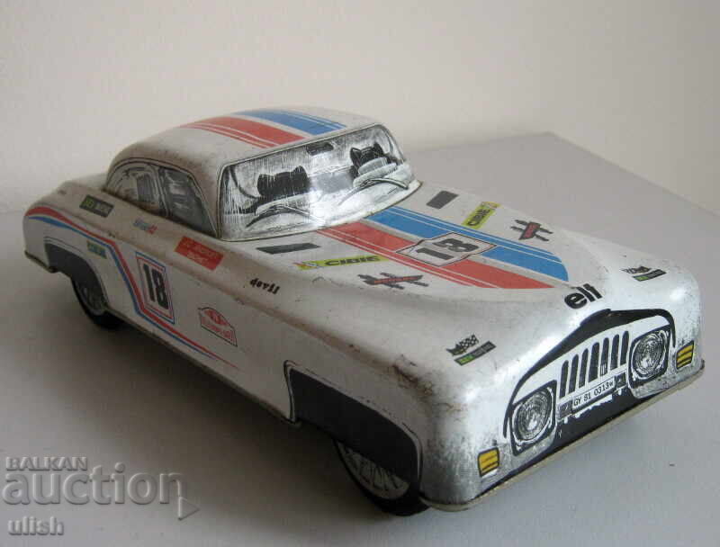 Old tin toy car Lemez GY81-0313w Hungary