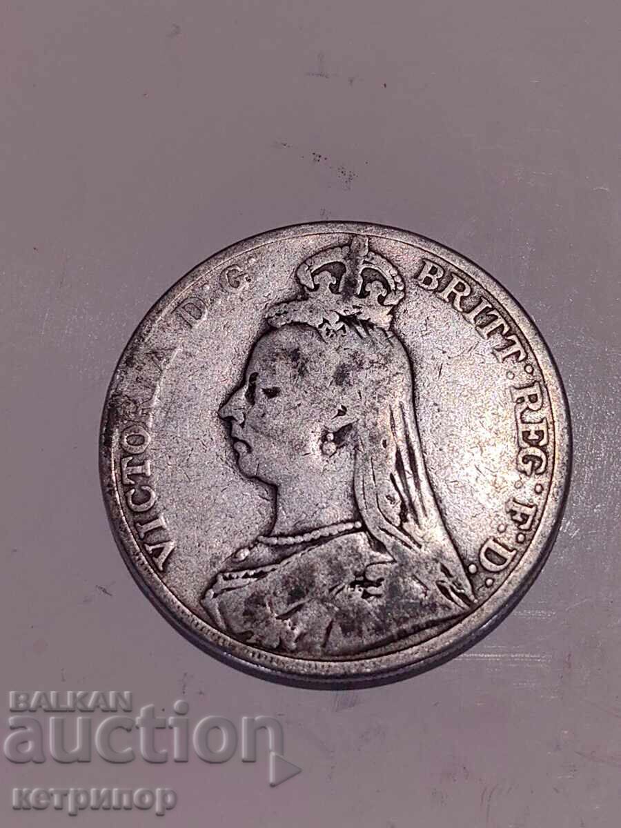 1 κορώνα στέμμα Ηνωμένου Βασιλείου 1889 ασημένιο με τιμή 98.00 BGN | € 50.11 1 κορώνα στέμμα Ηνωμένου Βασιλείου 1889 ασημένιο με τιμή 98.00 BGN | € 50.11