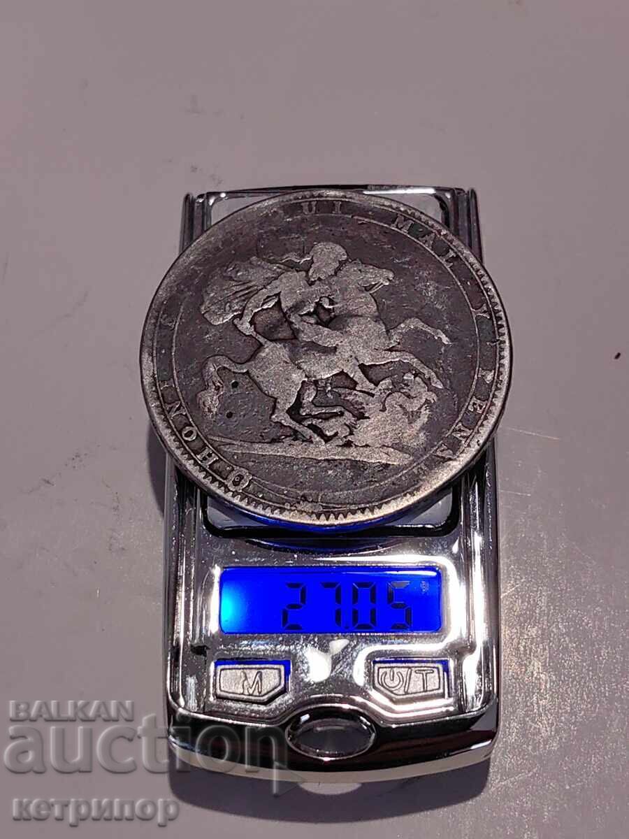 1 крона краун Великобритания ? г сребърна 1 крона краун Великобритания ? г сребърна