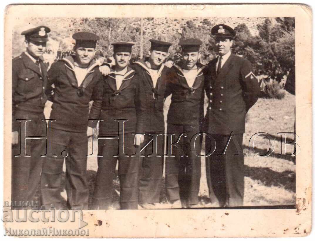 МАЛКА СТАРА СНИМКА ГЪРЦИЯ ГРЪЦКИ ВОЕННИ / МОРЯЦИ Д752