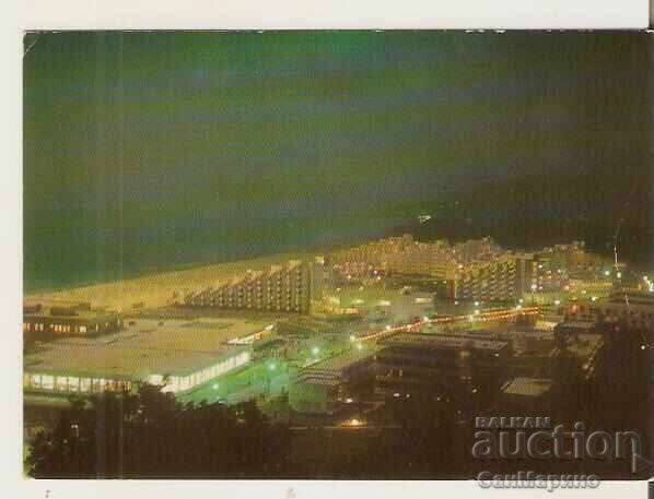 Κάρτα Βουλγαρίας Θέρετρο Αλμπένα Νυχτερινή θέα 1* Κάρτα Βουλγαρίας Θέρετρο Αλμπένα Νυχτερινή θέα 1*