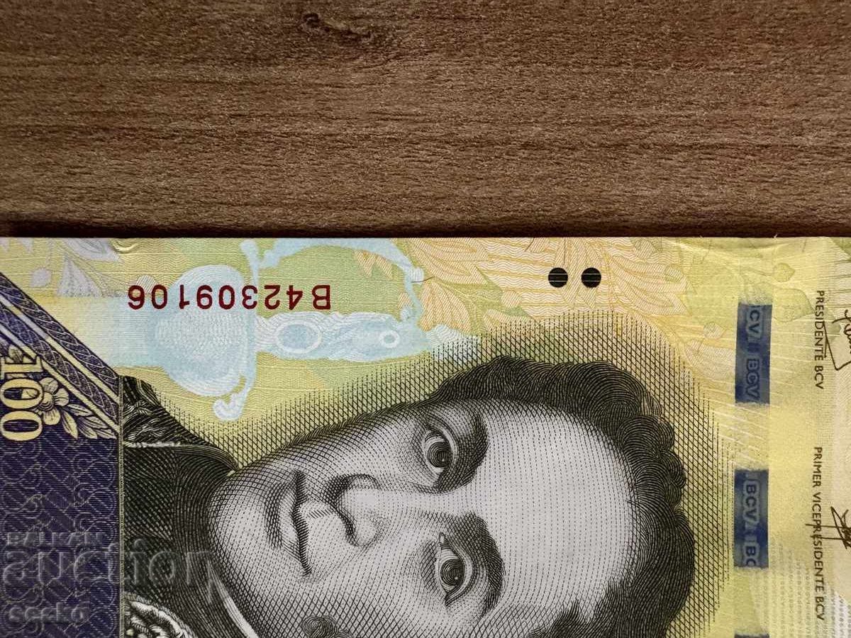 Auction  Venezuela - 100 Bolívares (2017), UNC