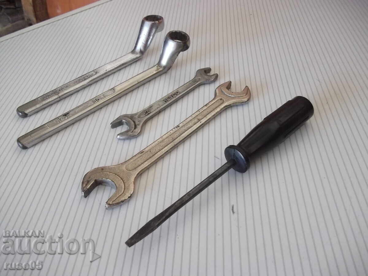 Лот от 2 бр. едностранни лули, 2 бр. гаечни ключа и отвертка - 5