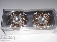 NAPKIN RINGS. SOLID METAL, GOLD PLATED