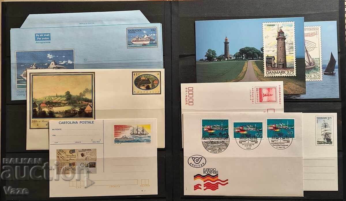 Ταχυδρομικά φάκελα 119 τεμάχια με άλμπουμ! Καράβια - 5