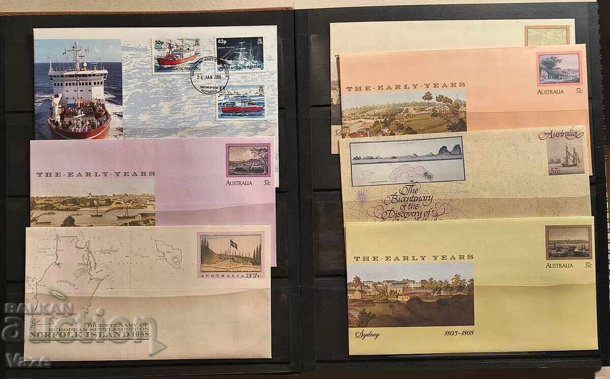 Ταχυδρομικά φάκελα 119 τεμάχια με άλμπουμ! Καράβια - 7