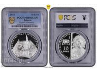 10 Λεβα 2011 PCGS PR69DCAM - Μοναστήρι Ζωγράφου