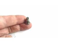 Miniatură clopoțel argintat pandantiv