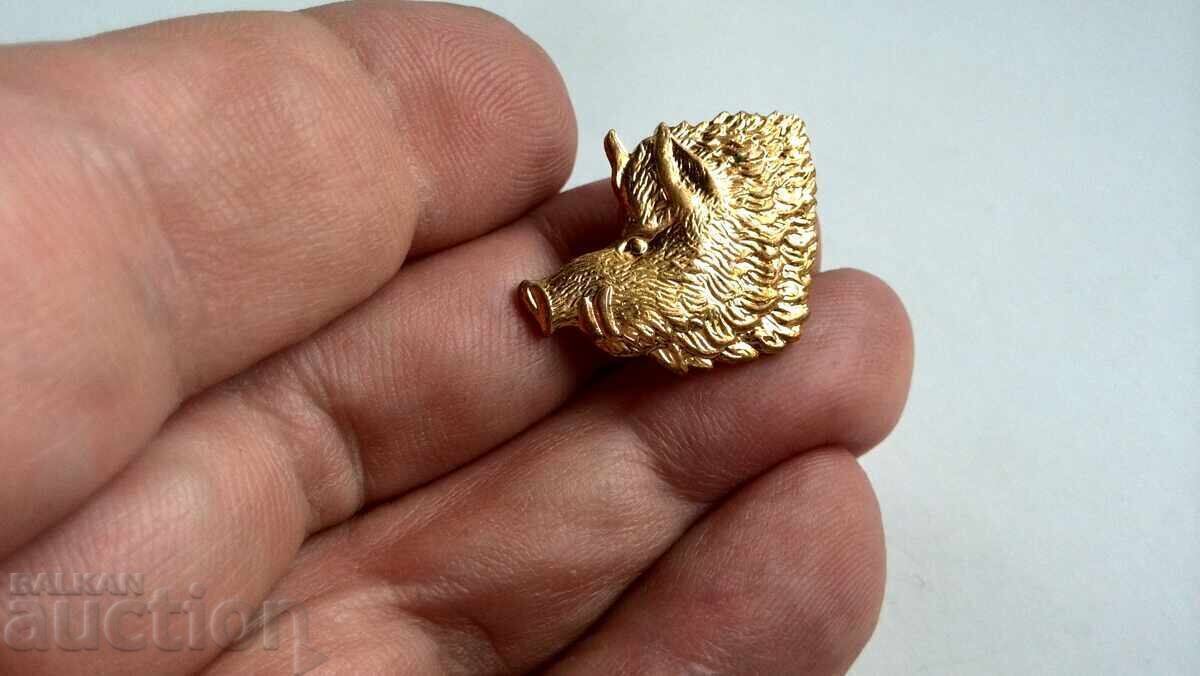 Licitație PIN DE PORC SĂLBATIC pentru pălărie de vânătoare