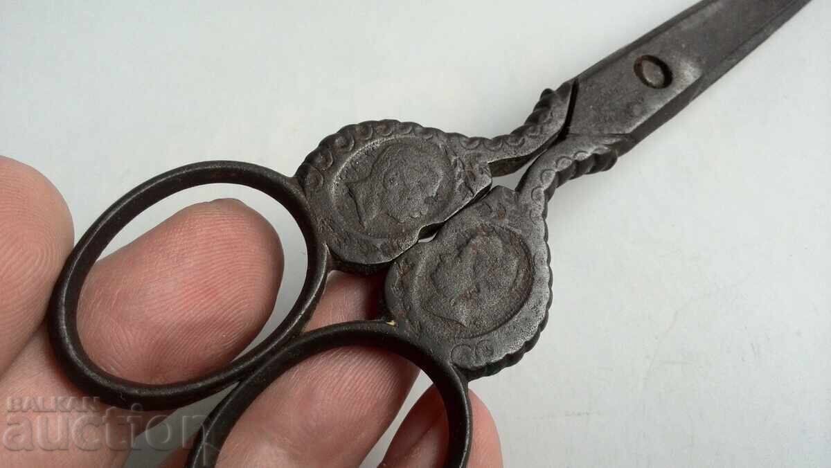 FOARFECE ANTICĂ DIN SECOLUL AL XIX-LEA - SOLINGEN GEN - Wilhelm II și Prințesa - 5 FOARFECE ANTICĂ DIN SECOLUL AL XIX-LEA - SOLINGEN GEN - Wilhelm II și Prințesa - 5