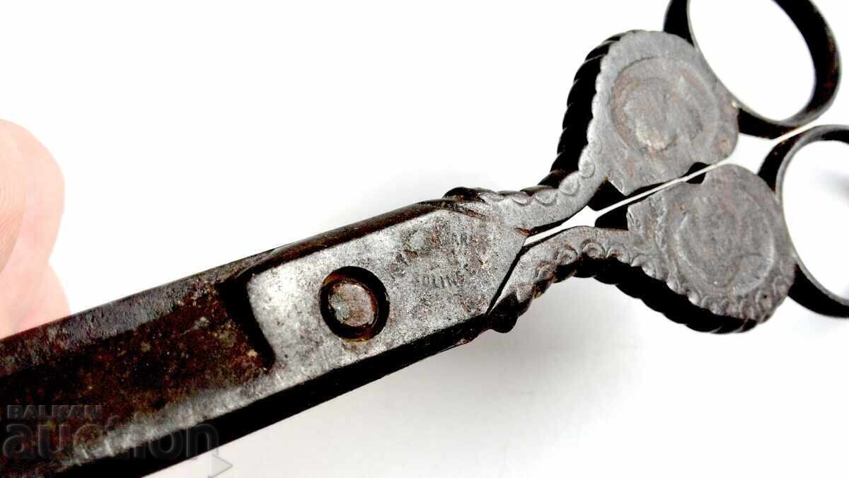 FOARFECE ANTICĂ DIN SECOLUL AL XIX-LEA - SOLINGEN GEN - Wilhelm II și Prințesa - 6 FOARFECE ANTICĂ DIN SECOLUL AL XIX-LEA - SOLINGEN GEN - Wilhelm II și Prințesa - 6