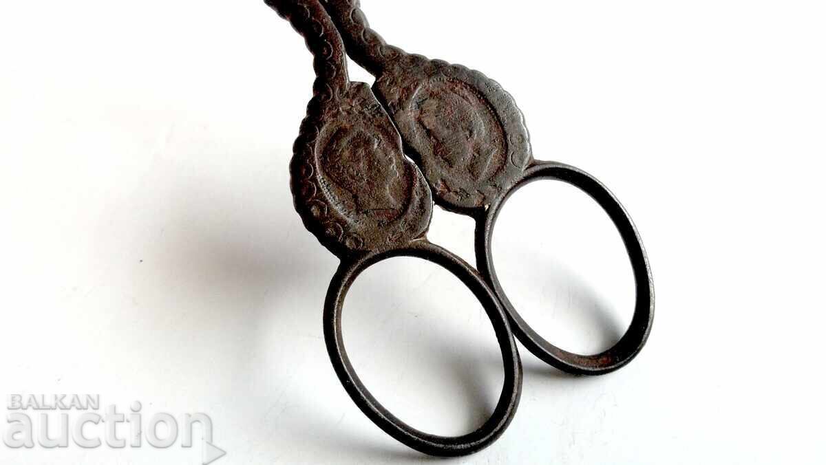 FOARFECE ANTICĂ DIN SECOLUL AL XIX-LEA - SOLINGEN GEN - Wilhelm II și Prințesa - 7 FOARFECE ANTICĂ DIN SECOLUL AL XIX-LEA - SOLINGEN GEN - Wilhelm II și Prințesa - 7