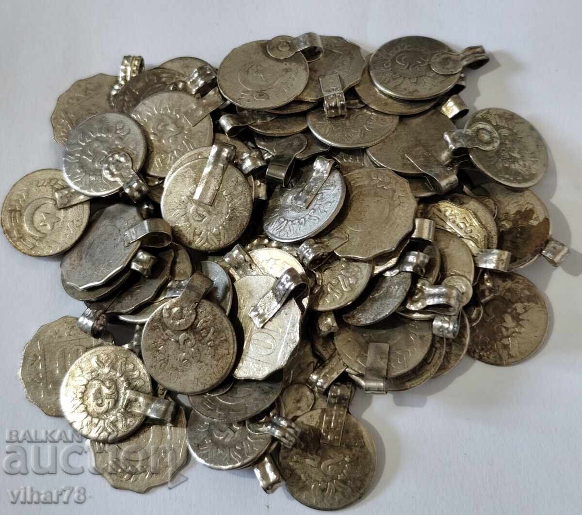 Pendants from a necklace, 70 pieces, not silver with price 99.99 BGN | € 51.12